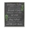 Stupell Industries Bathroom Rules with Greenery Framed Floater Canvas Wall Art Design by Kim Allen